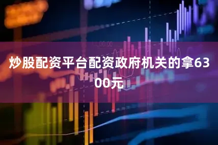 炒股配资平台配资政府机关的拿6300元